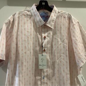Robert Graham short sleeve button down, new tin tags
